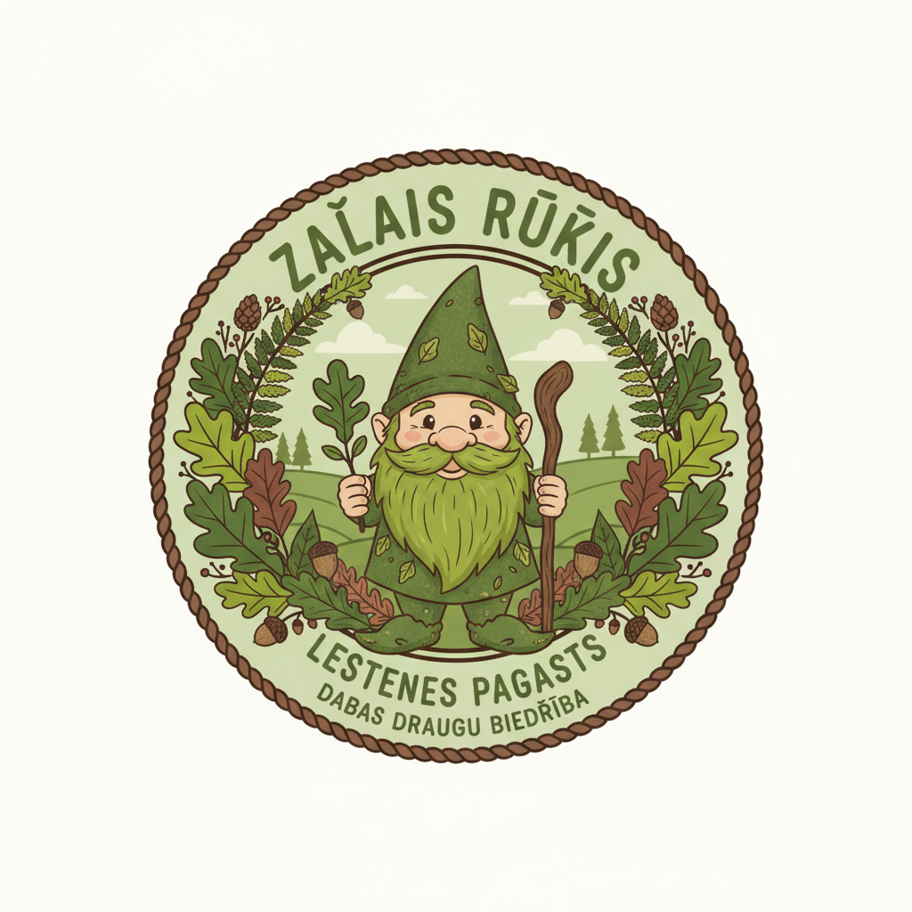 Emblem of Lestenes Pagasta Lauku Un Dabas Draugu Biedrība "Zaļais Rūķis"